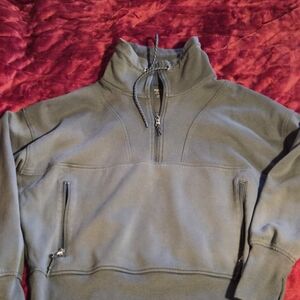 Old Navy Women's Olive Zip-Up Sweater